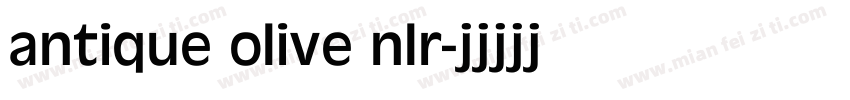 antique olive nlr字体转换